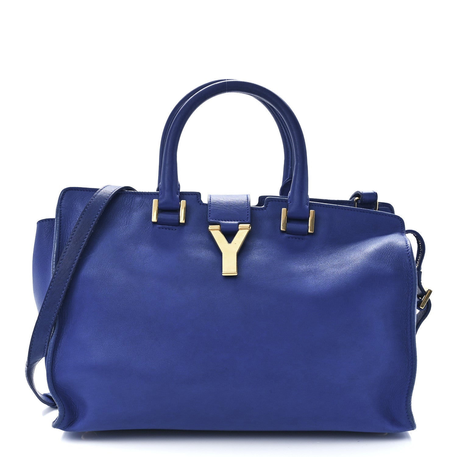 Saint Laurent Calfskin Small Classic Y Cabas Royal Blue 1 of 13