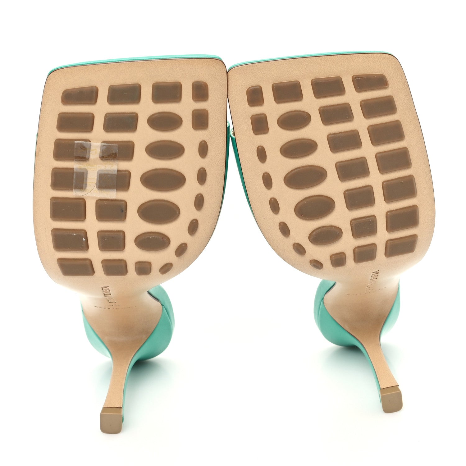 Bottega Veneta Lambskin Stretch Mule Sandals 40 Acid Turquoise 6 of 8