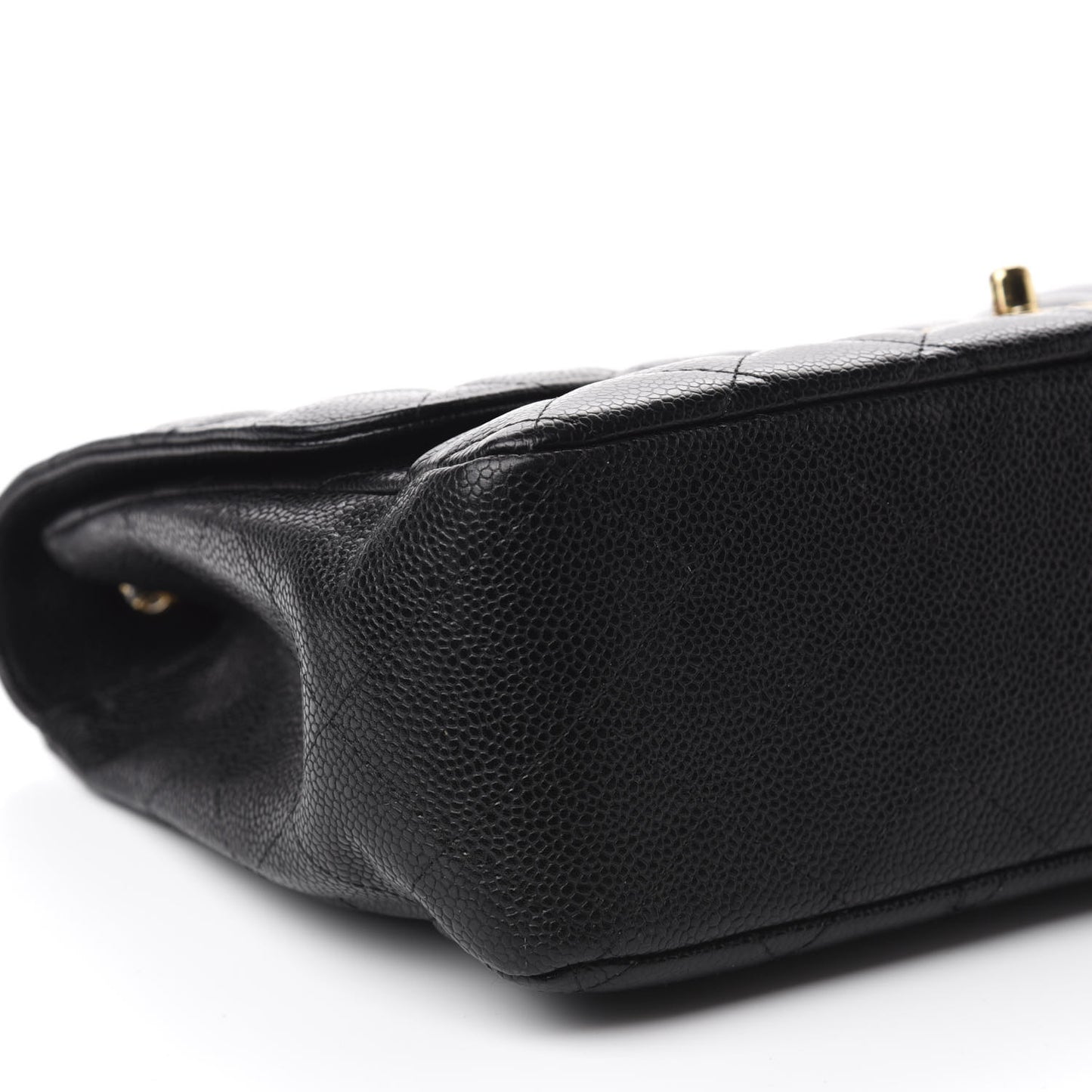 Caviar Quilted Jumbo Single Flap Black