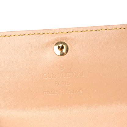 Louis Vuitton Monogram Cherry Blossom Porte-Monnaie Plat Coin Purse Brown 7 of 10