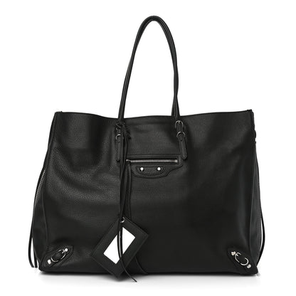 Balenciaga Supple Calfskin Papier A4 Zip Around Tote Black 1 of 9