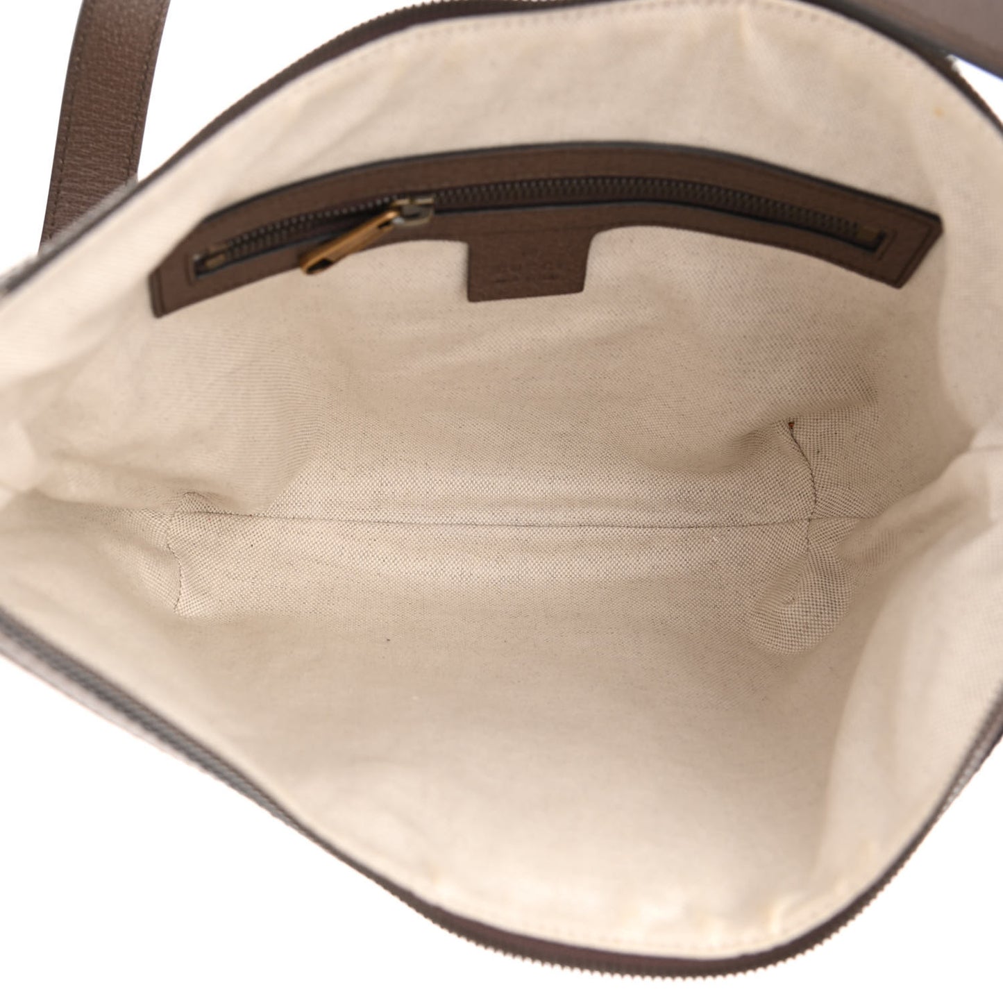 GG Supreme Monogram Web Small Ophidia Half Moon Hobo Brown