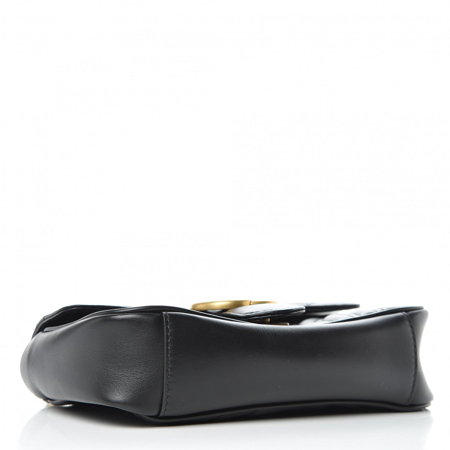 Calfskin Matelasse Mini GG Marmont Shoulder Bag Black
