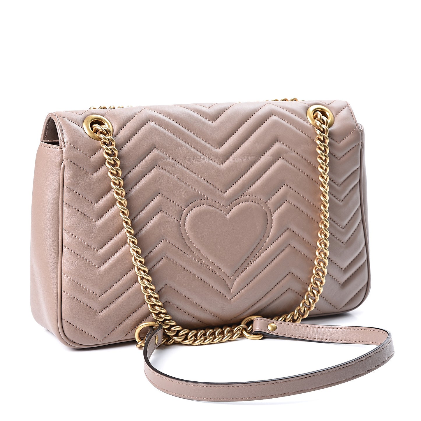 Calfskin Matelasse Medium GG Marmont Shoulder Bag Porcelain Rose