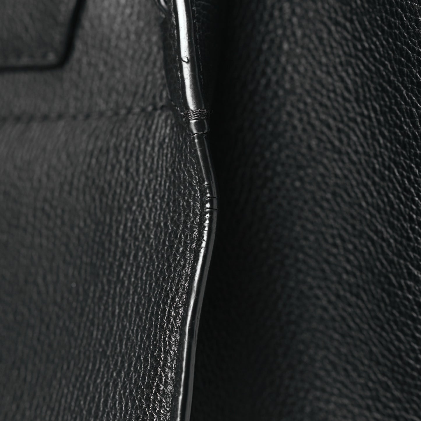 Supple Grained Calfskin Medium Big Bag Black