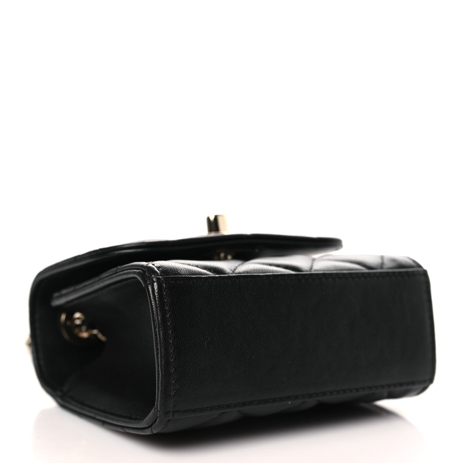 Chanel Lambskin Quilted Mini Trendy CC Chain Wallet Black 4 of 10