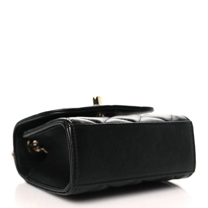 Chanel Lambskin Quilted Mini Trendy CC Chain Wallet Black 4 of 10