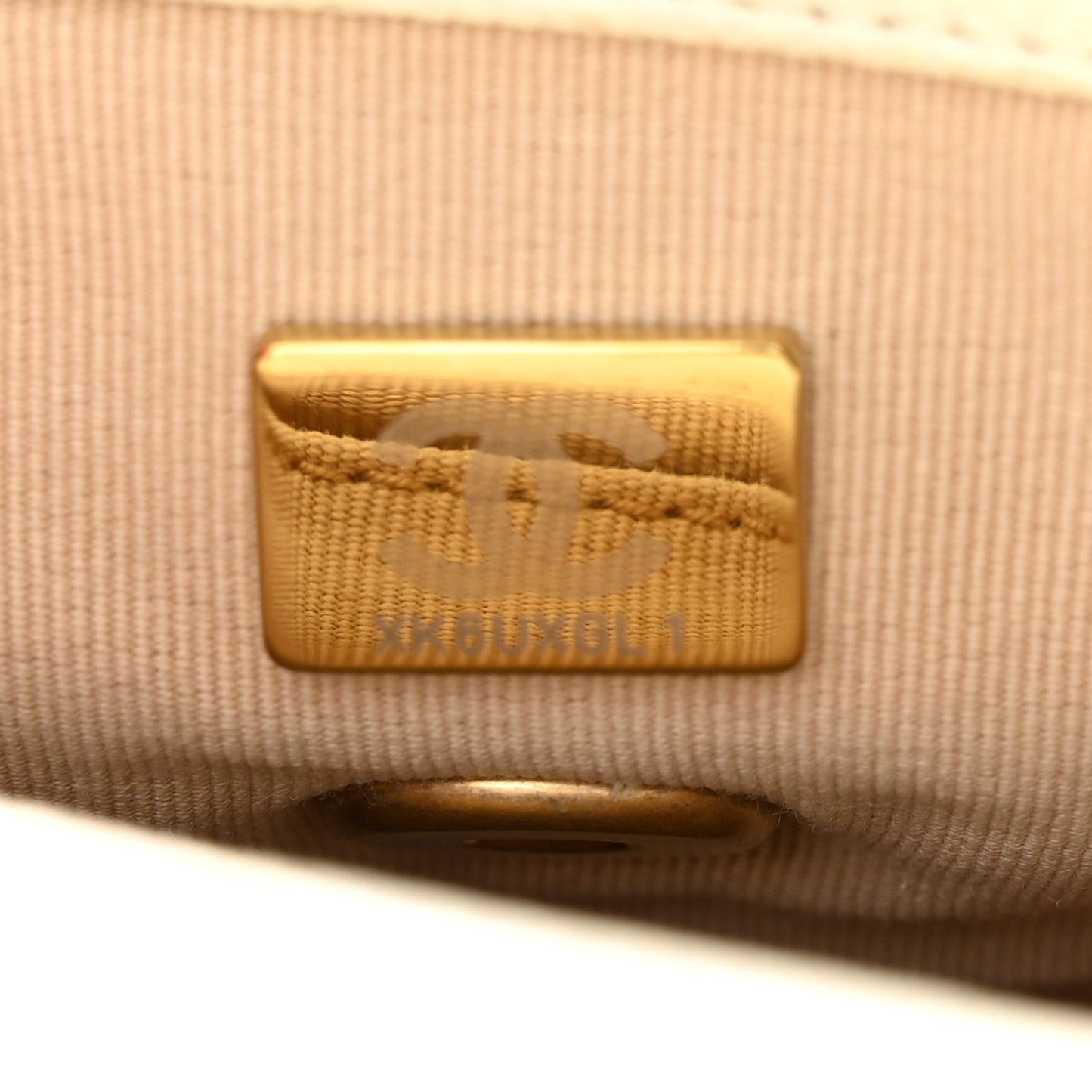 Caviar Quilted Chain Melody Waist Belt Bag White