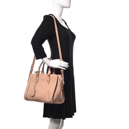 Alexander McQueen Pebbled Calfskin Small Skull Padlock Zip Around Tote Boudoir 2 of 9