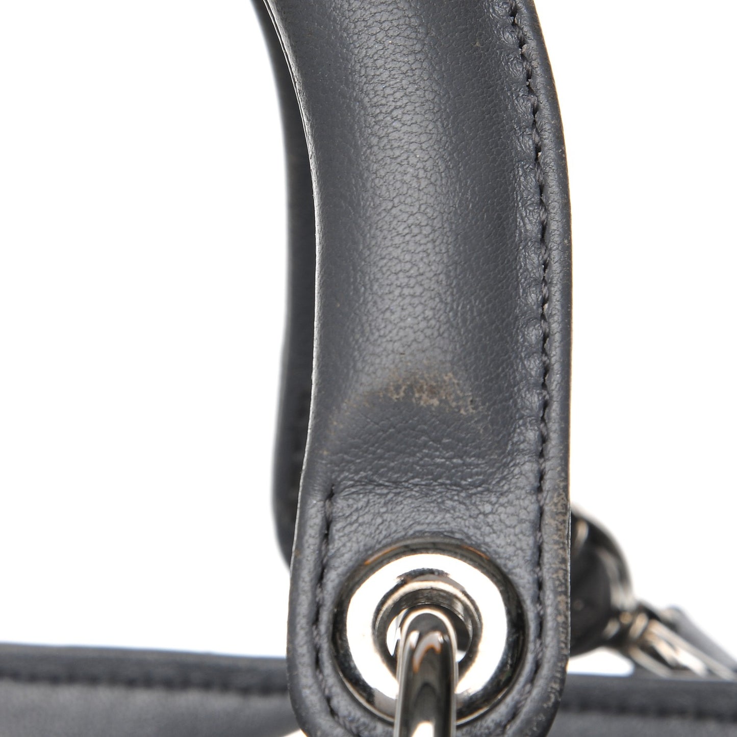 Lambskin Cannage Large Lady Dior Grey