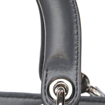 Christian Dior Lambskin Cannage Large Lady Dior Grey 10 of 20
