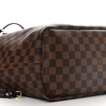 Louis Vuitton Damier Ebene Neo Neverfull MM Rose Ballerine 9 of 12