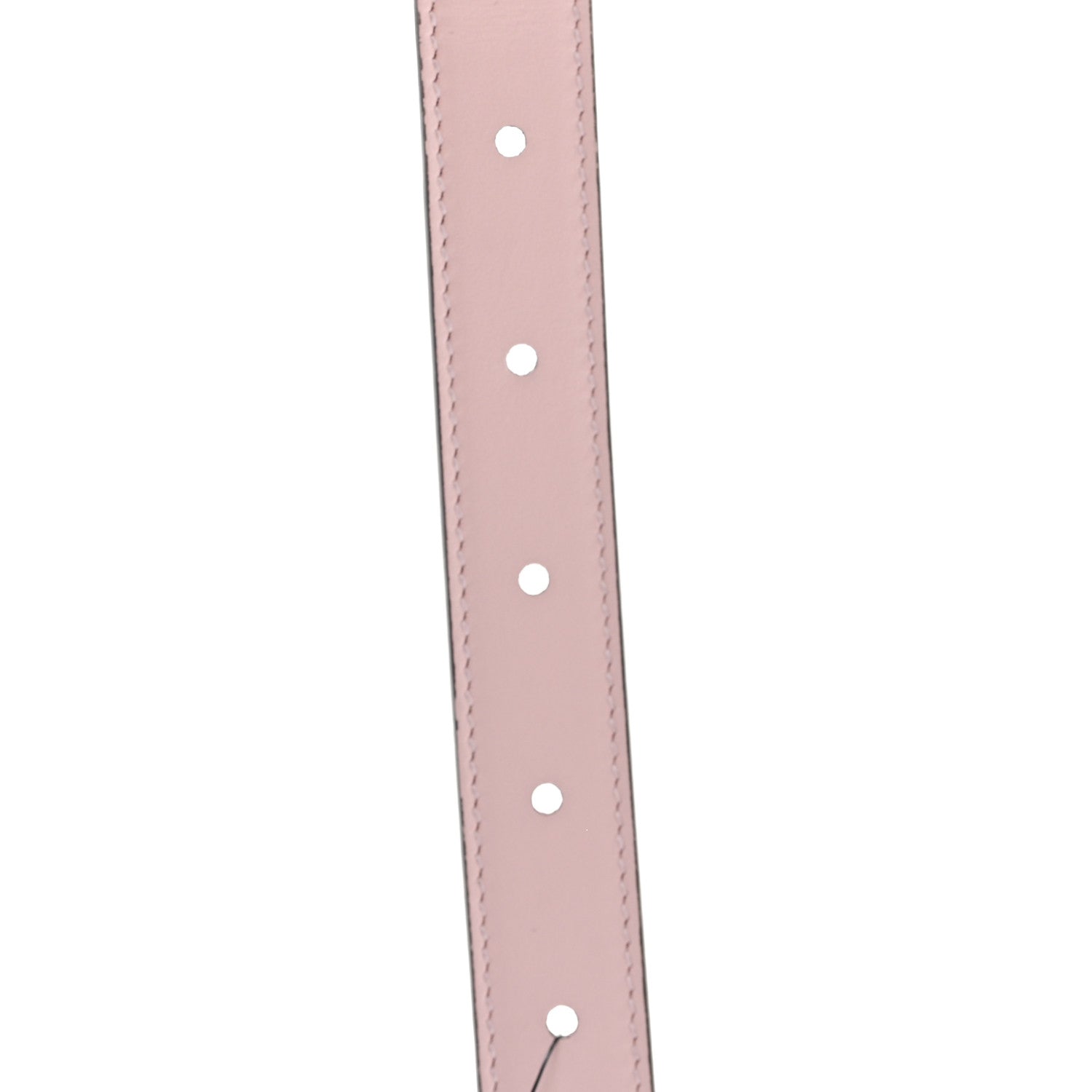 Gucci GG Supreme Monogram Plutone Calfskin Double G 20mm Belt 95 38 Beige Ebony Pink Blue 4 of 4