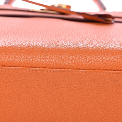 Hermes Taurillon Clemence Kelly Retourne 32 Orange 32 of 33