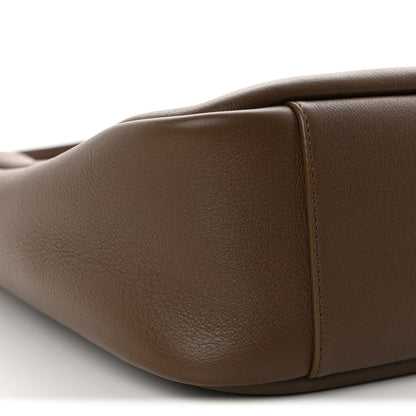 Saint Laurent Smooth Calfskin Small Le 5 A 7 Soft Hobo New Pecan Brown 9 of 10