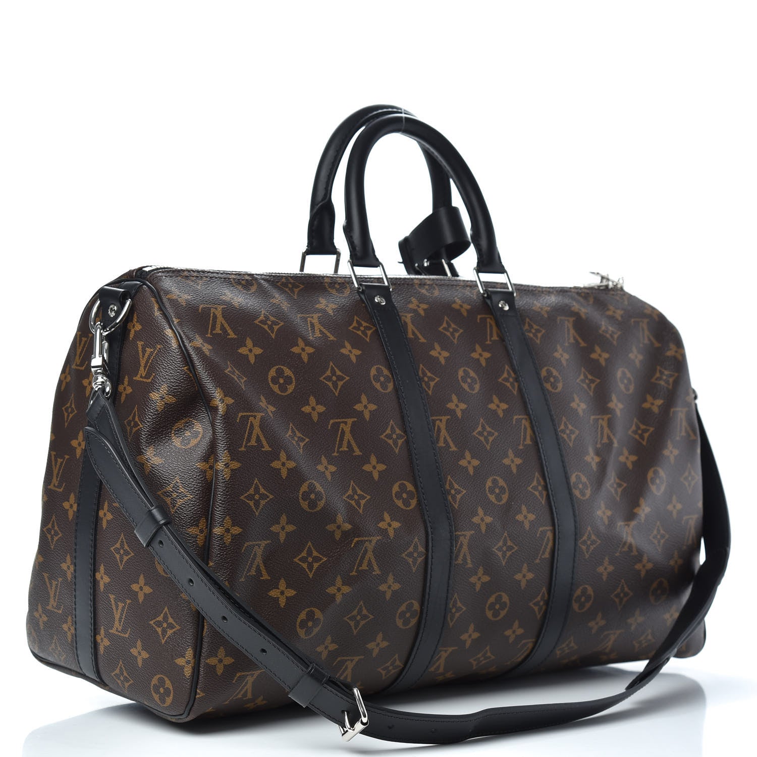 Louis Vuitton Monogram Macassar Keepall Bandouliere 45 2 of 9