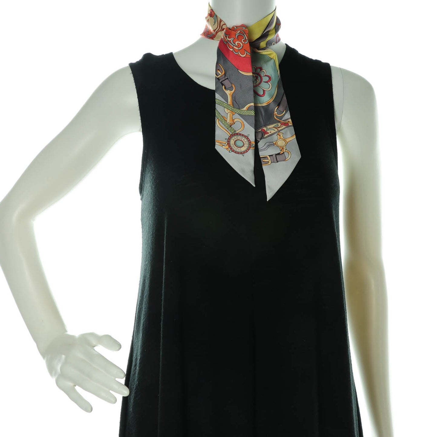 Silk Festival des Amazones Twilly Gris Jaune Corail