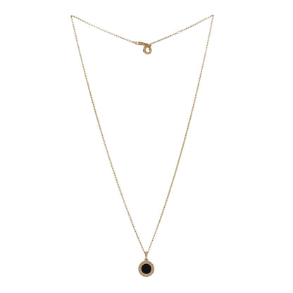 Bulgari 18K Yellow Gold Black Onyx BVLGARI BVLGARI Pendant Necklace 3 of 4