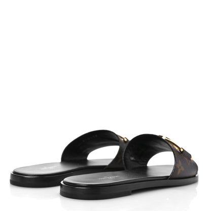 Louis Vuitton Patent Monogram Lock It Flat Mules 37 3 of 9