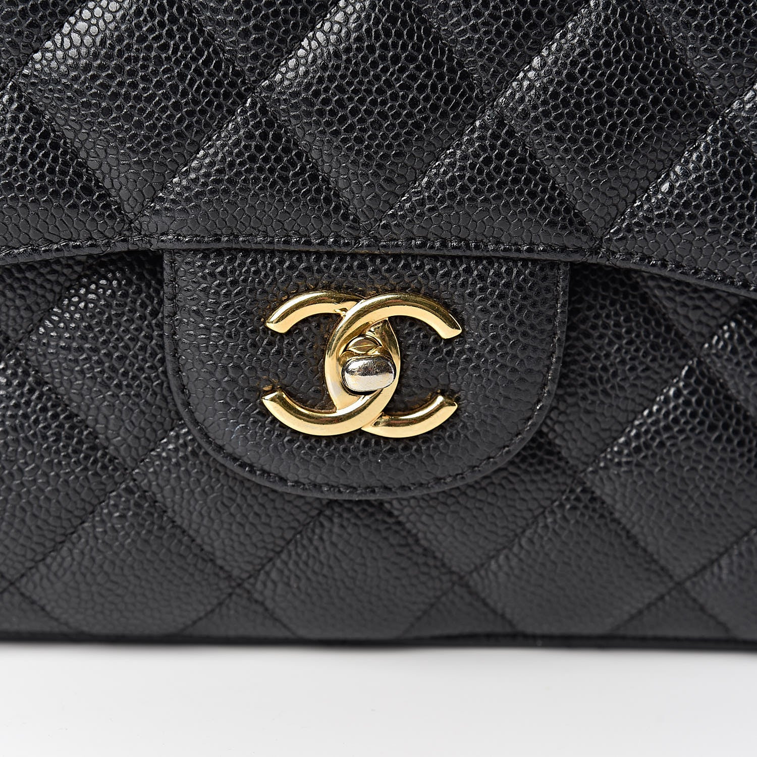 Chanel Caviar Quilted Jumbo Double Flap Black 8 of 10