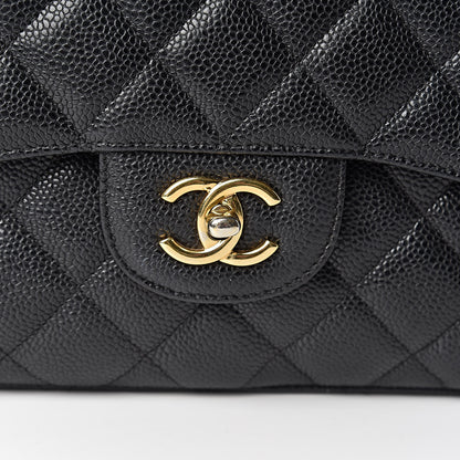 Chanel Caviar Quilted Jumbo Double Flap Black 8 of 10