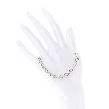 Tiffany Sterling Silver Oval Clasping Link Bracelet 2 of 6