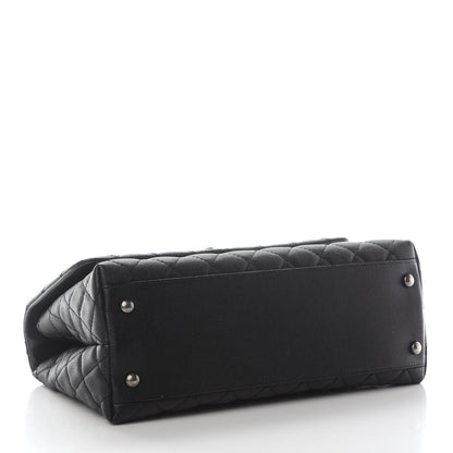 Chanel Caviar Lizard Quilted Small Coco Handle Flap Black 3 of 9
