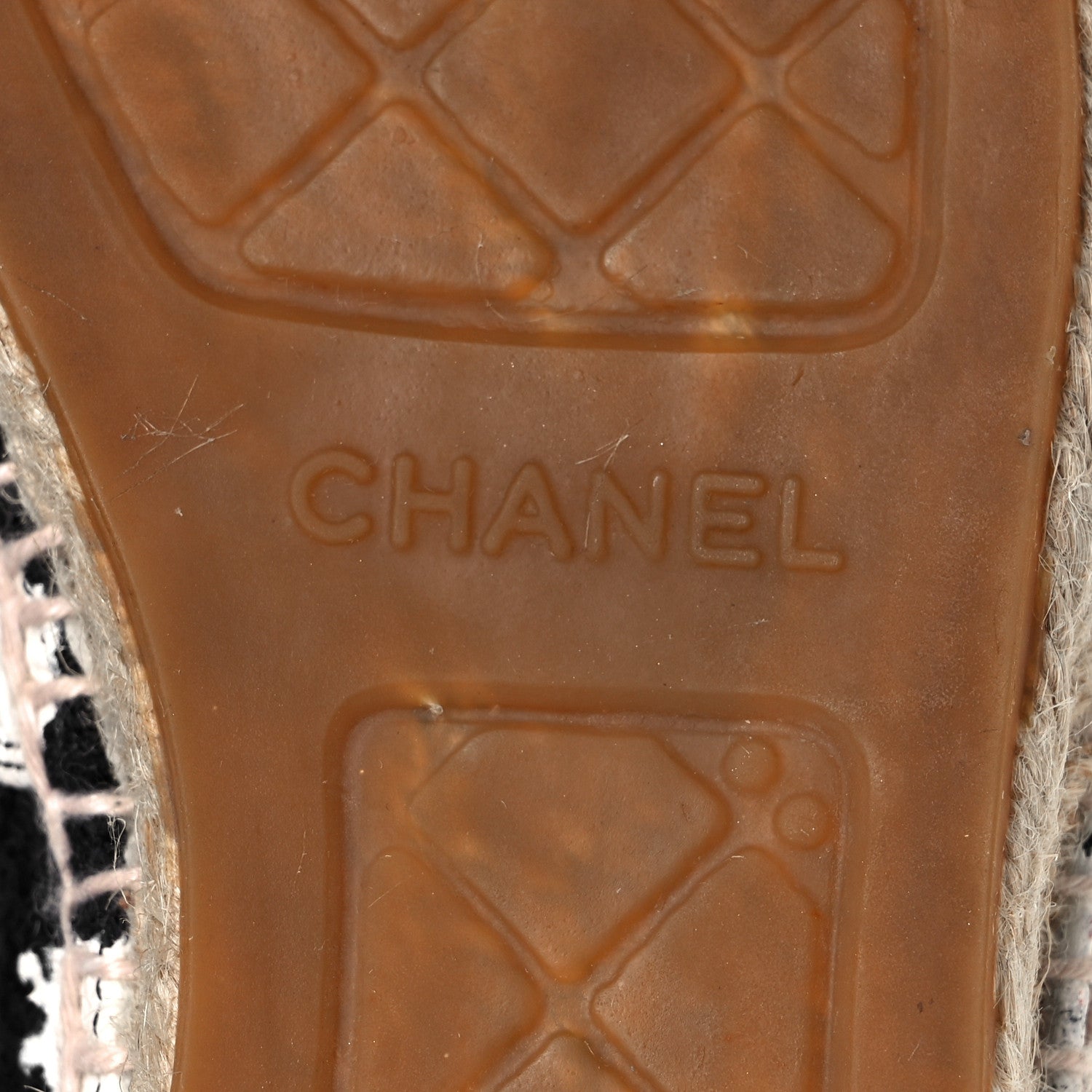Chanel Patent Tweed Splatter Paint Print Cap Toe CC Espadrilles 38 Black White 8 of 9