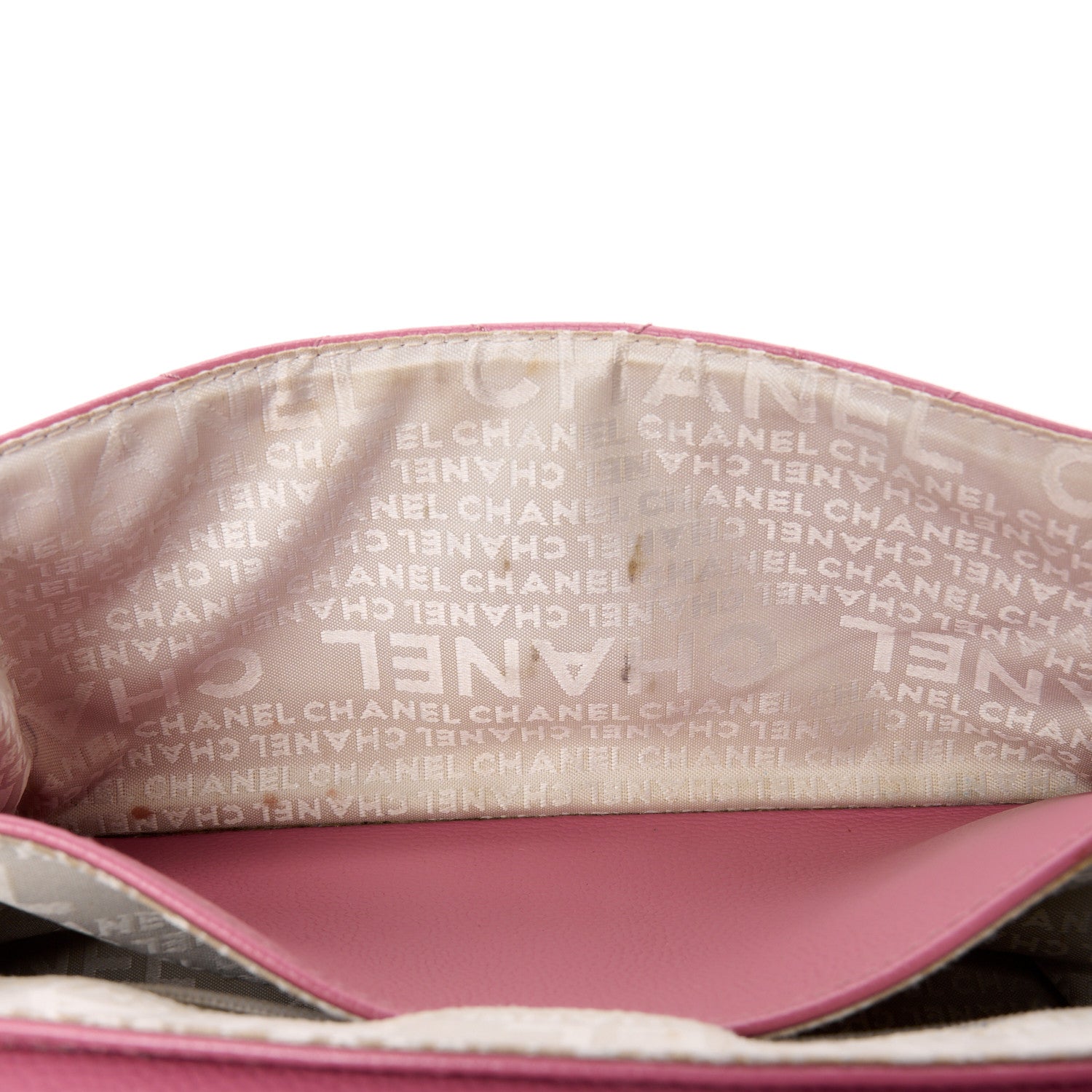 Chanel Glazed Calfskin Quilted Lucky Charms East West Accordion Flap Pink 14 of 14
