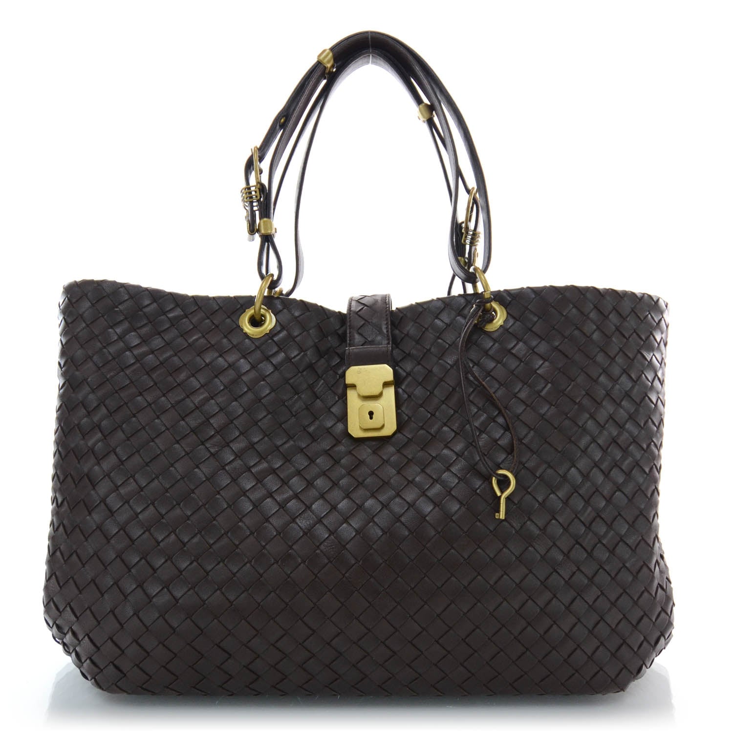 Bottega Veneta Nappa Intrecciato Large Capri Tote Ebano 1 of 8