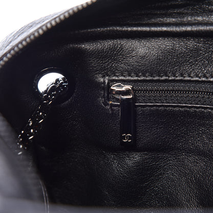 Chanel Metallic Aged Calfskin Quilted Large Reissue Camera Case Silver 7 of 11