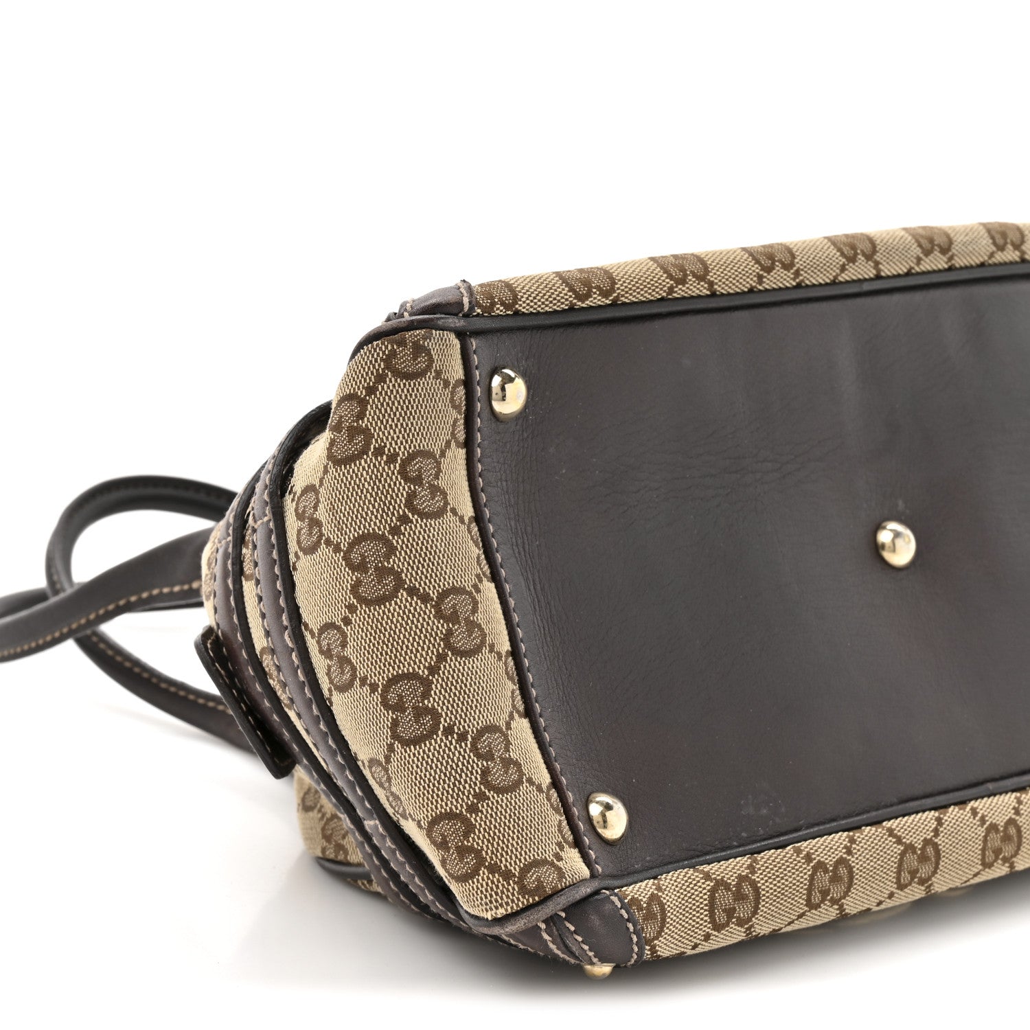 Gucci Monogram Medium Wave Boston Dark Brown 10 of 18