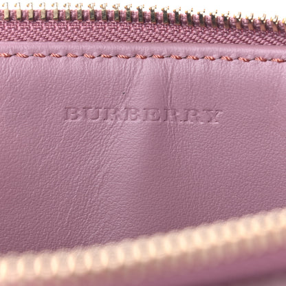 Burberry Haymarket Check Peyton Crossbody Clutch Bag Dusty Pink 6 of 9