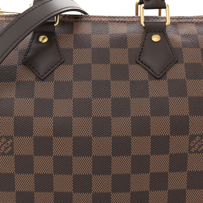 Louis Vuitton Damier Ebene Speedy Bandouliere 25 7 of 10