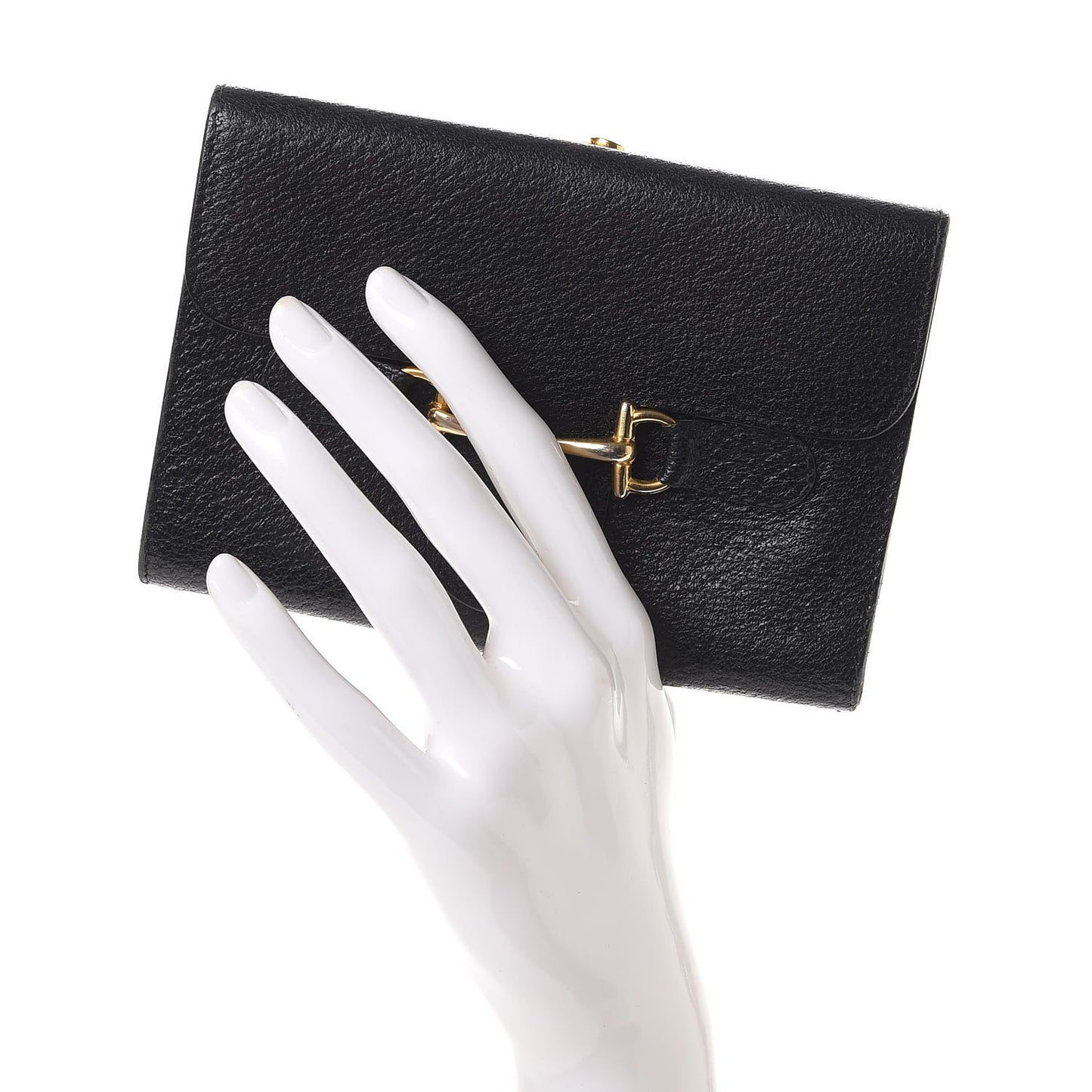 Calfskin Horsebit Wallet Black