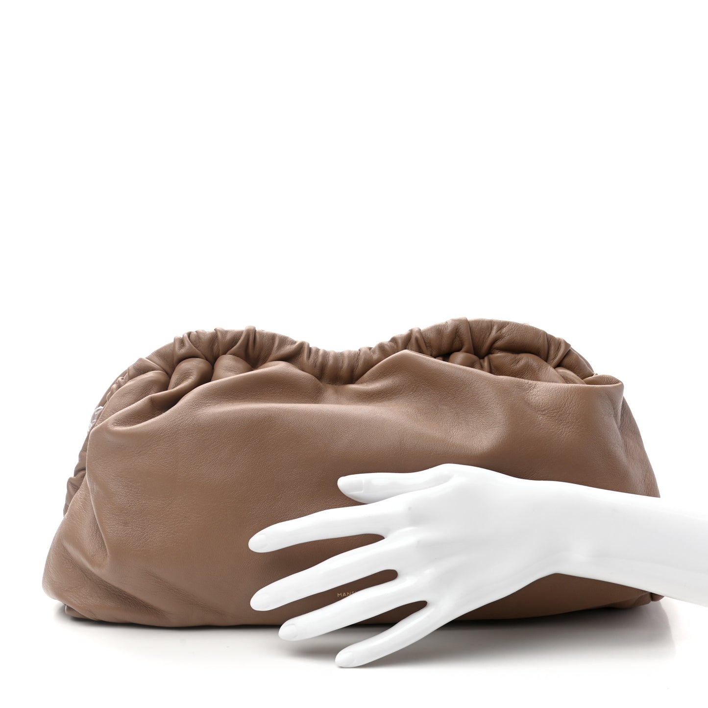 Lambskin Cloud Clutch Biscotto