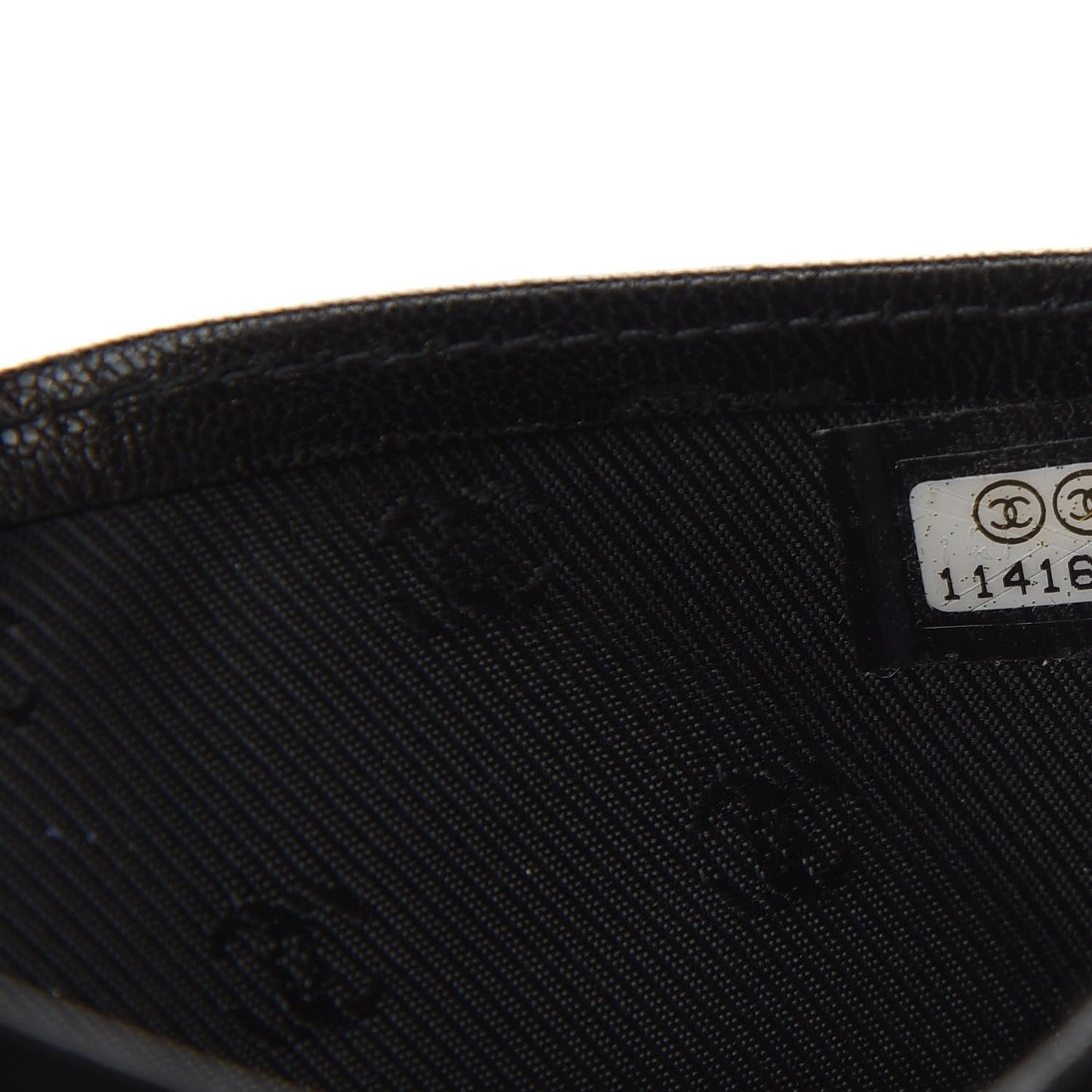 Goatskin CC Yen Wallet Black