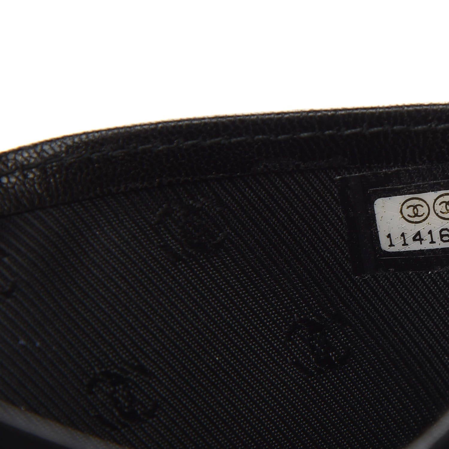 Chanel Goatskin CC Yen Wallet Black 7 of 7