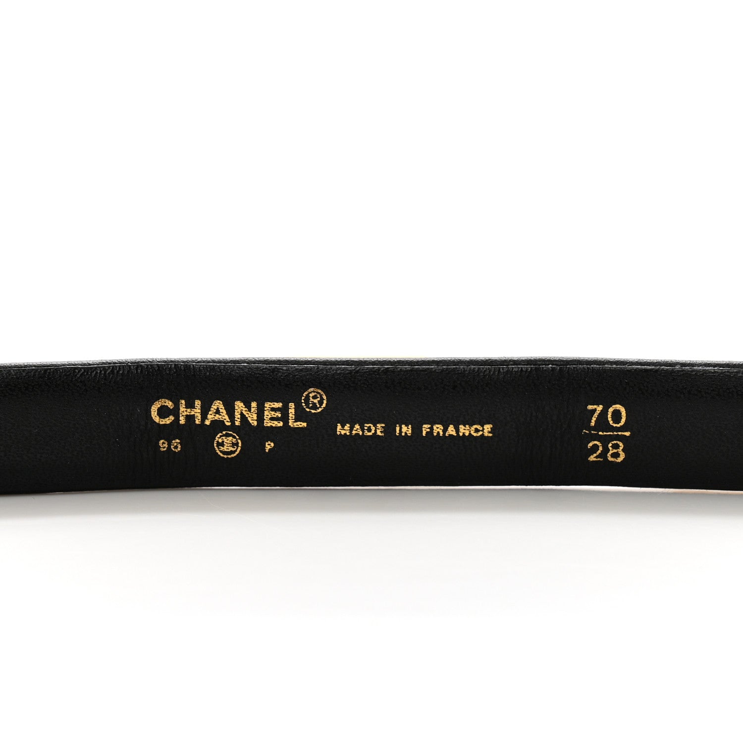 Chanel Metal Lambskin Clover Belt 70 28 Gold 3 of 8