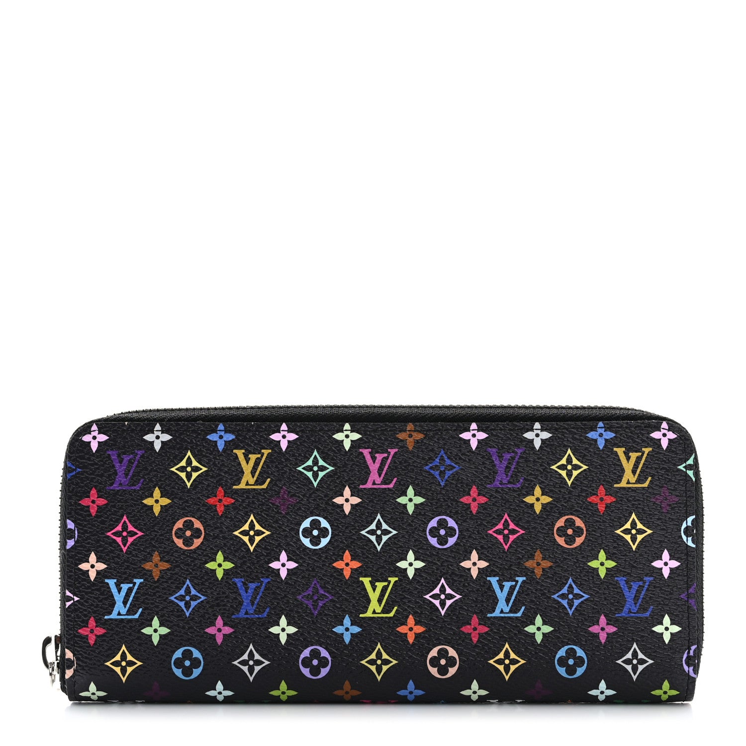 Louis Vuitton LV X TM Monogram Multicolor Clemence Wallet Black 1 of 7