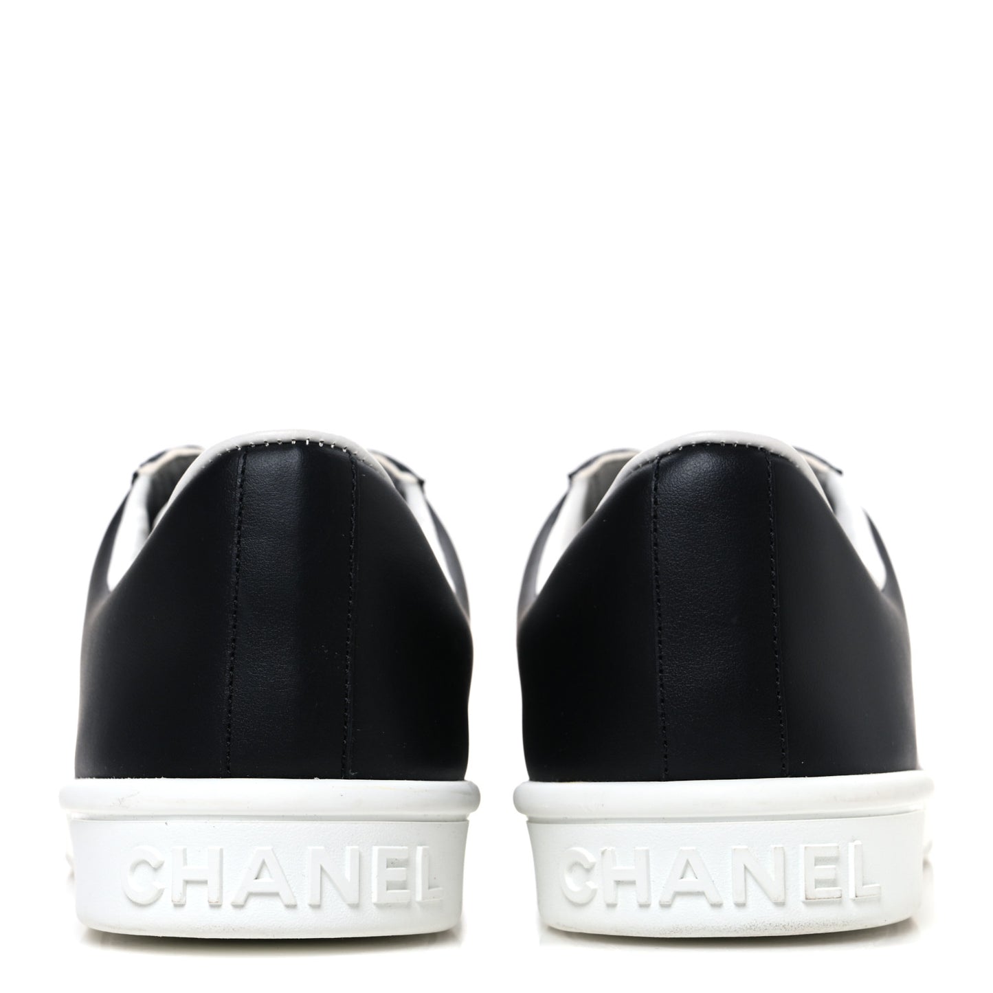 Calfskin CC Womens Sneakers 40.5 Black
