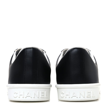Chanel Calfskin CC Womens Sneakers 40.5 Black 6 of 10