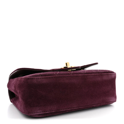 Chanel Suede Calfskin Mini Souplissimo Flap Burgundy 4 of 11