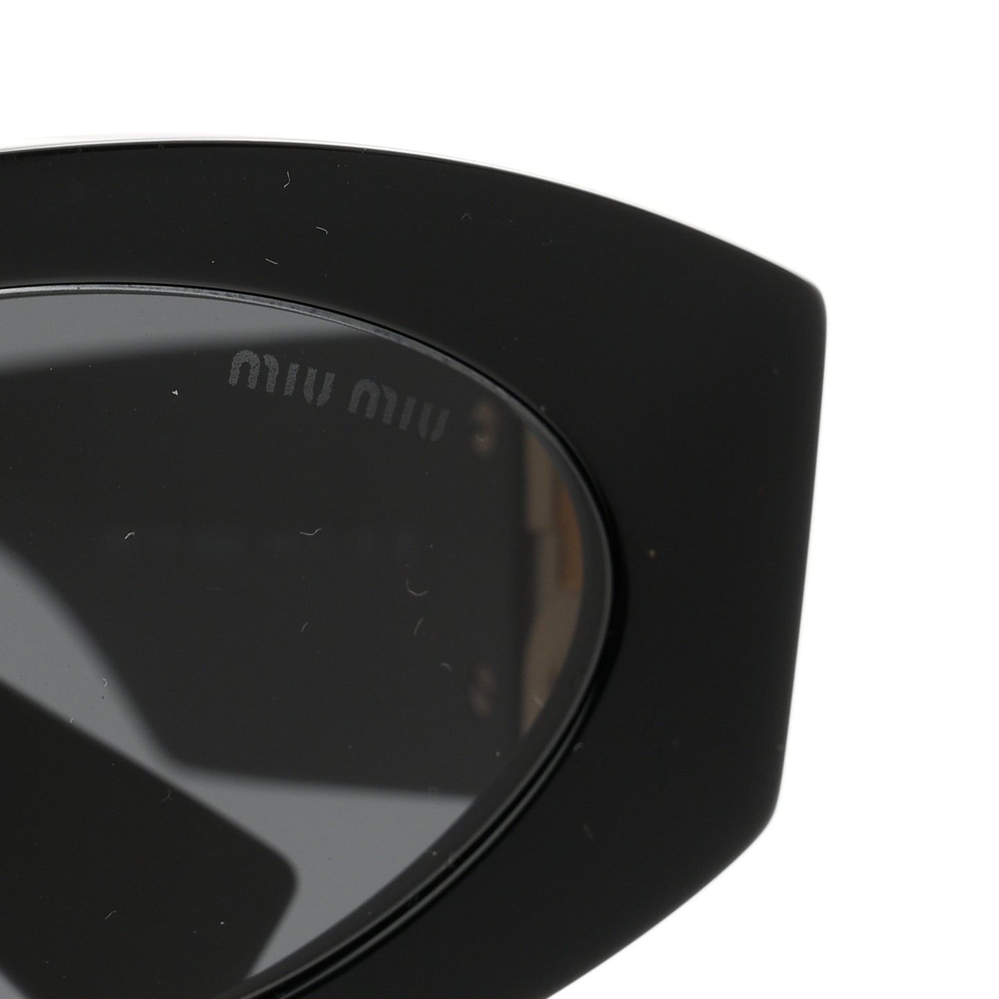 Acetate Oval Glimpse Sunglasses SMU11W Black