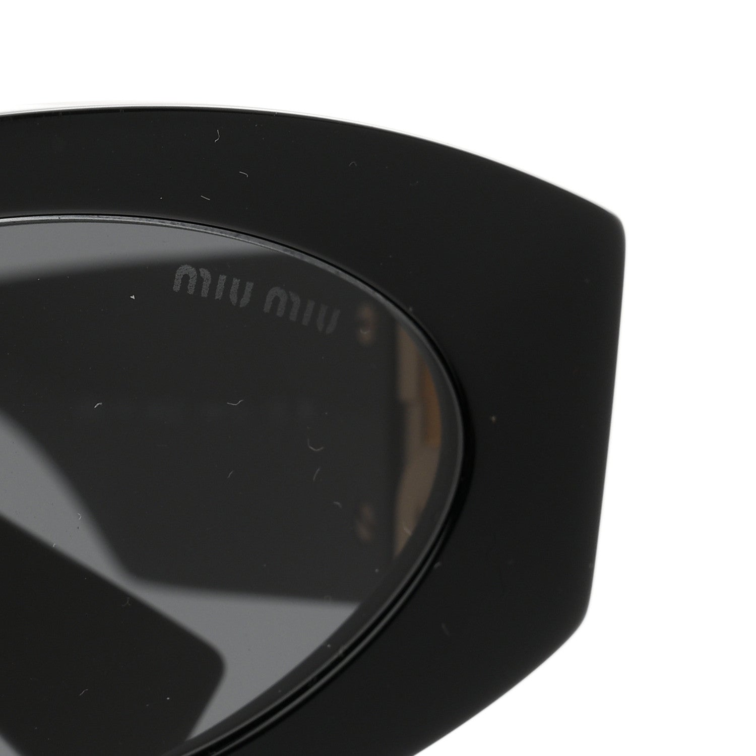Miu Miu Acetate Oval Glimpse Sunglasses SMU11W Black 7 of 8