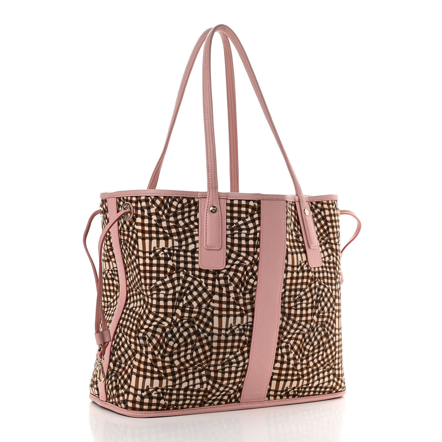 MCM Visetos Medium Liz Reversible Shopper Tote Soft Pink 6 of 18