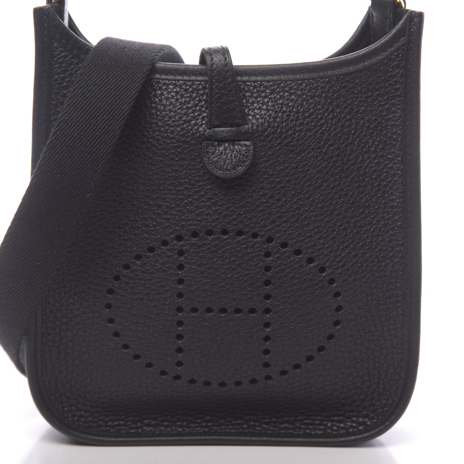 Hermes Taurillon Clemence Evelyne TPM Black 10 of 11