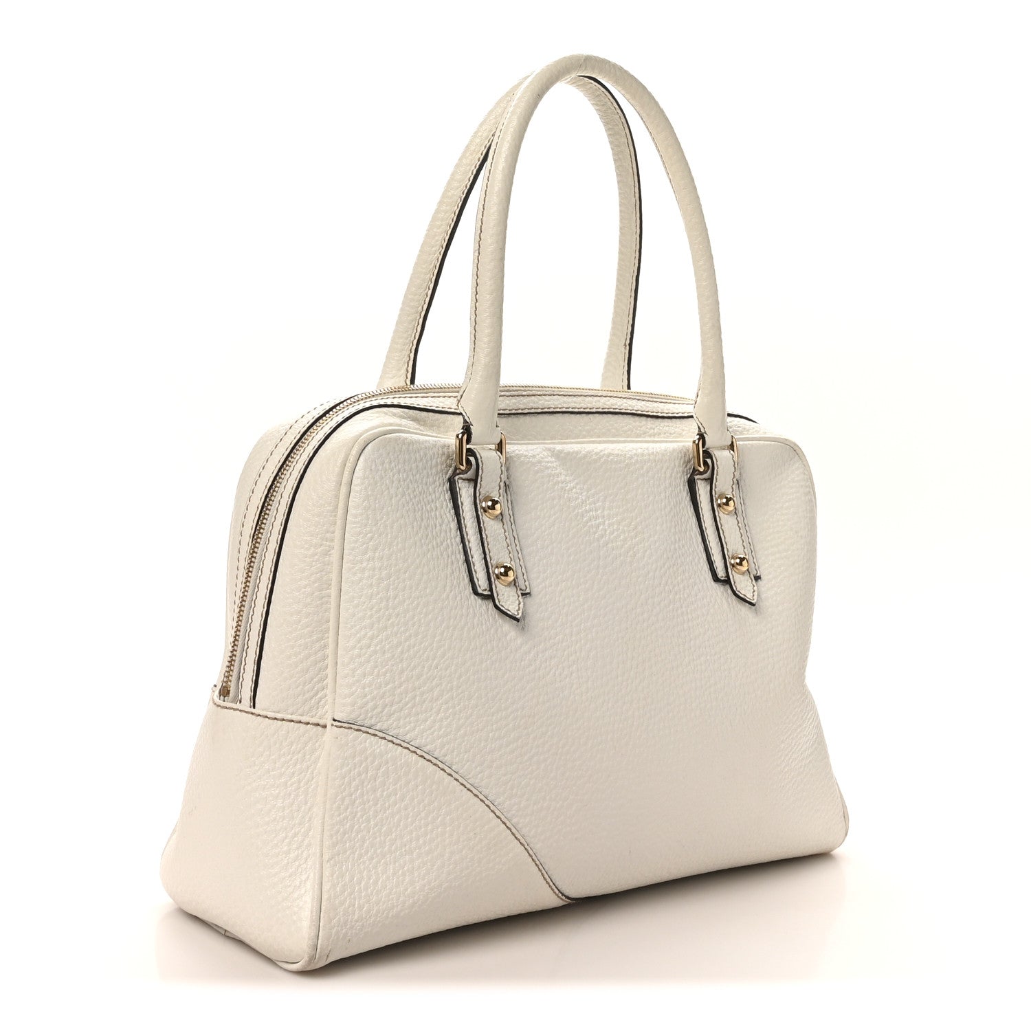 Gucci Calfskin Hasler Boston White 3 of 10