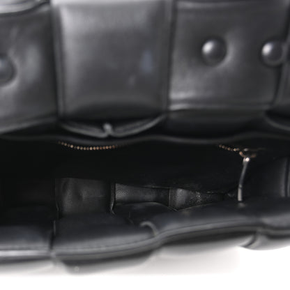Bottega Veneta Lambskin Maxi Intreccio Padded Chain Cassette Crossbody Bag Black 5 of 9