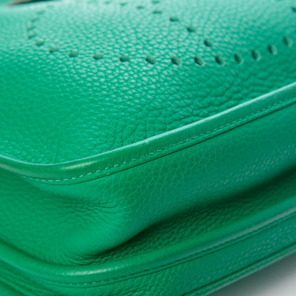 Hermes Taurillon Clemence Evelyne III PM Vert Menthe 23 of 28